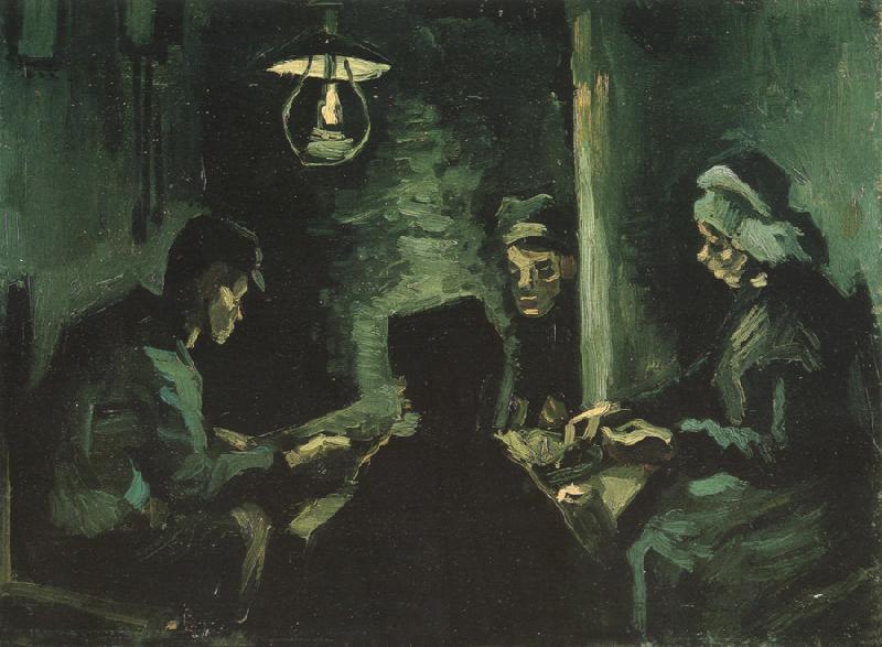 Vincent Van Gogh Four Peasants at a Meal (nn04) Germany oil painting art